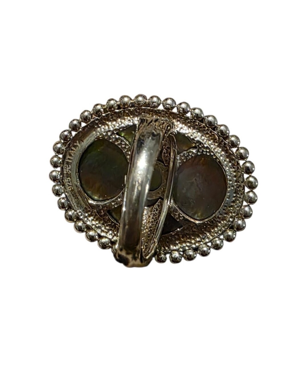 Mystic Topaz Doublet Silver Ring - Picture 3 of 4